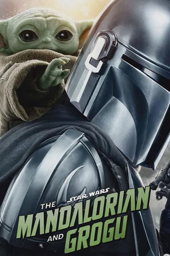 Ein behelmter Mandalorianer in Rüstung steht neben Grogu, einem kleinen grünen Außerirdischen, während unten in Fettdruck der Titel „The Mandalorian und Grogu“ zu lesen ist. Streamen Sie die Abenteuer dieses legendären Duos mit „IPTV Kaufen“ und genießen Sie ein unvergleichliches Fernseherlebnis.